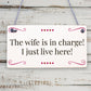 Love Wife Funny Drink Wooden Man Cave Alcohol Hanging Plaque Home Bar Gift Sign