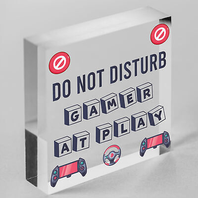 Gamer Gaming Gifts Do Not Disturb Man Cave Bedroom Sign Gift For Son Brother Dad