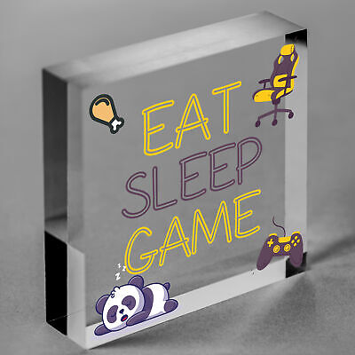 Gaming Gifts Eat Sleep Game Novelty Gamer Son Gifts Gaming Bedroom Accessories