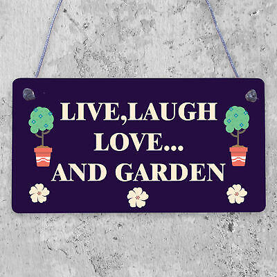 Decor Sign For Garden Novelty Garden Shed Summer House Hanging Floral Sign