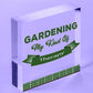 Gardening My Therapy Novelty Plaque SummerHouse Sign Garden Shed Friendship Gift