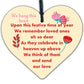 Memorial Heart Plaque For Mum Nan Dad Grandad Christmas Tree Ornament Decoration