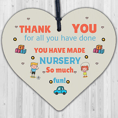 THANK YOU Gift For Teacher Teaching Assistant Leaving Nursery School Gift Plaque