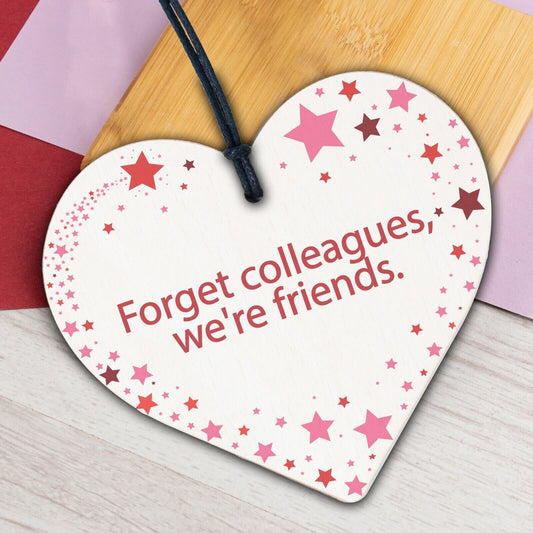 Chance Made Us Colleagues Friendship Heart Gift Hanging Plaque Best Friend Sign