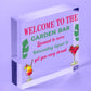 Garden Plaque For Outdoor Garden Bar Sign Alcohol Gift Summerhouse Sign