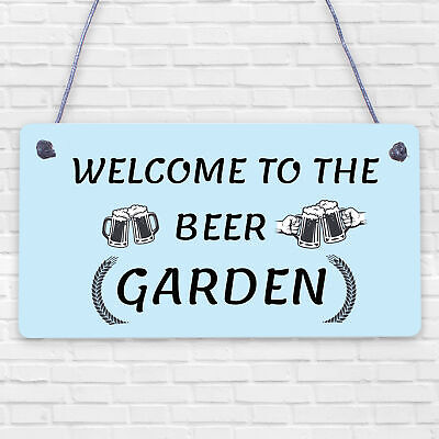 Beer Garden Bar Sign For Garden Pub Man Cave Shed Plaque Alcohol Friend Gift