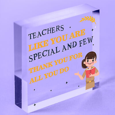 Teacher Gifts Engraved Wooden Plaque Thank You Gift For Teacher Leaving School