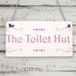 The Toilet Hut Shabby Chic Bathroom Sign Seaside Plaques Beach Nautical Gifts