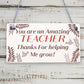 Amazing TEACHER GIFTS Wooden Flower Thank You Gift For Teacher Leaving Gifts