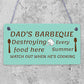 Dads Barbeque Garden Shed Sign SummerHouse Plaque Fathers Day Dad Gifts For Him