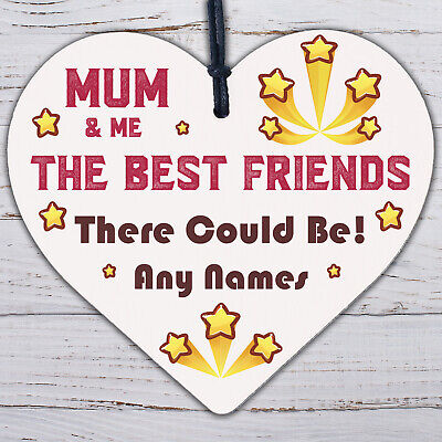 Best Friend Gift Engraved Heart Mum Gift For Birthday Mothers Day Keepsake