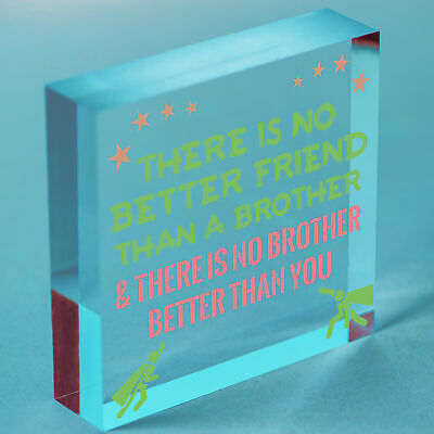 Brother Plaque Novelty Brother Gift For Birthday Christmas Friend Gift For Him