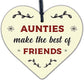 Auntie Gifts Best Friend Plaque Handmade Wood Heart Chic Sign Birthday Keepsake