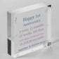 Anniversary 1st 2nd 3rd 4th 5th 10th 20th Gift Boyfriend Mirrored Acrylic Block