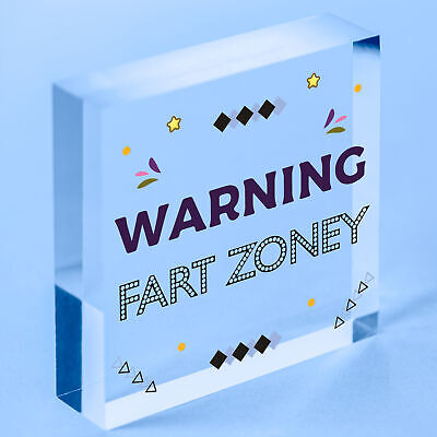 WARNING FART ZONE Funny Man Cave Sign Gaming Gift For Men Him Boys Bedroom Sign