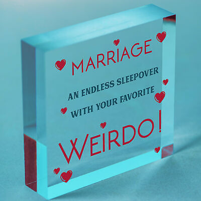 Wedding Anniversary Gift Marriage Sign Funny Gift For Husband Wife Him Her