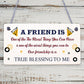 THANK YOU Gift Plaque For Best Friend Birthday Christmas Keepsake Gift For Her