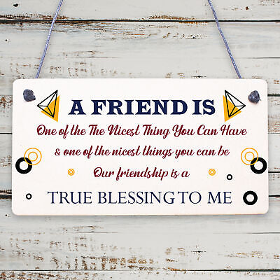 THANK YOU Gift Plaque For Best Friend Birthday Christmas Keepsake Gift For Her