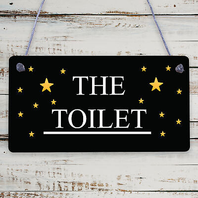 Marble Theme Hanging Bathroom Toilet Loo Sign Home Decor New Home Gift