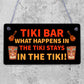 Funny Tiki Bar Decor Sign For Home Garden Bar Hanging Man Cave Cocktail Bar