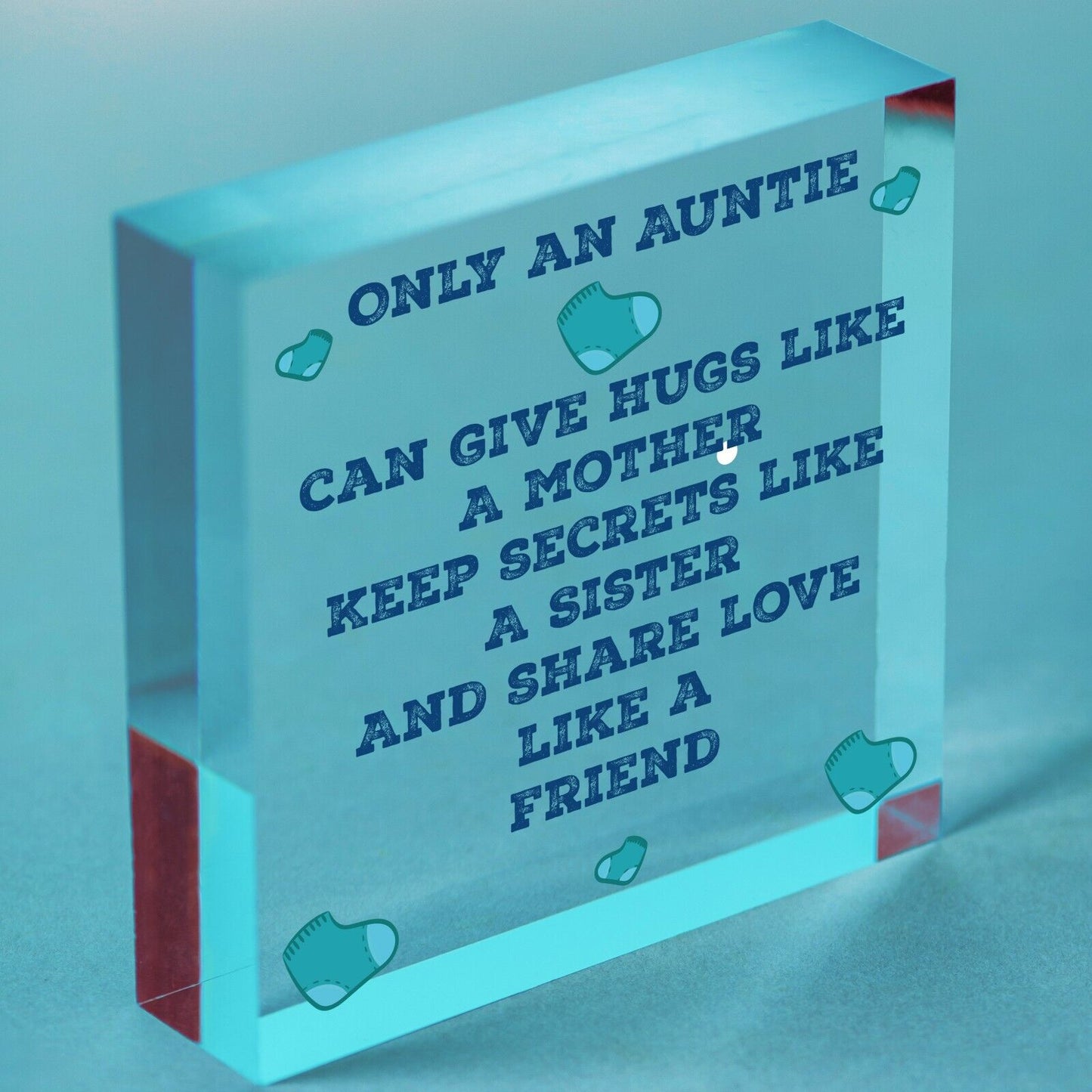 Auntie Aunty Aunt Sister Gifts Wooden Heart Plaque Christmas Present For Her