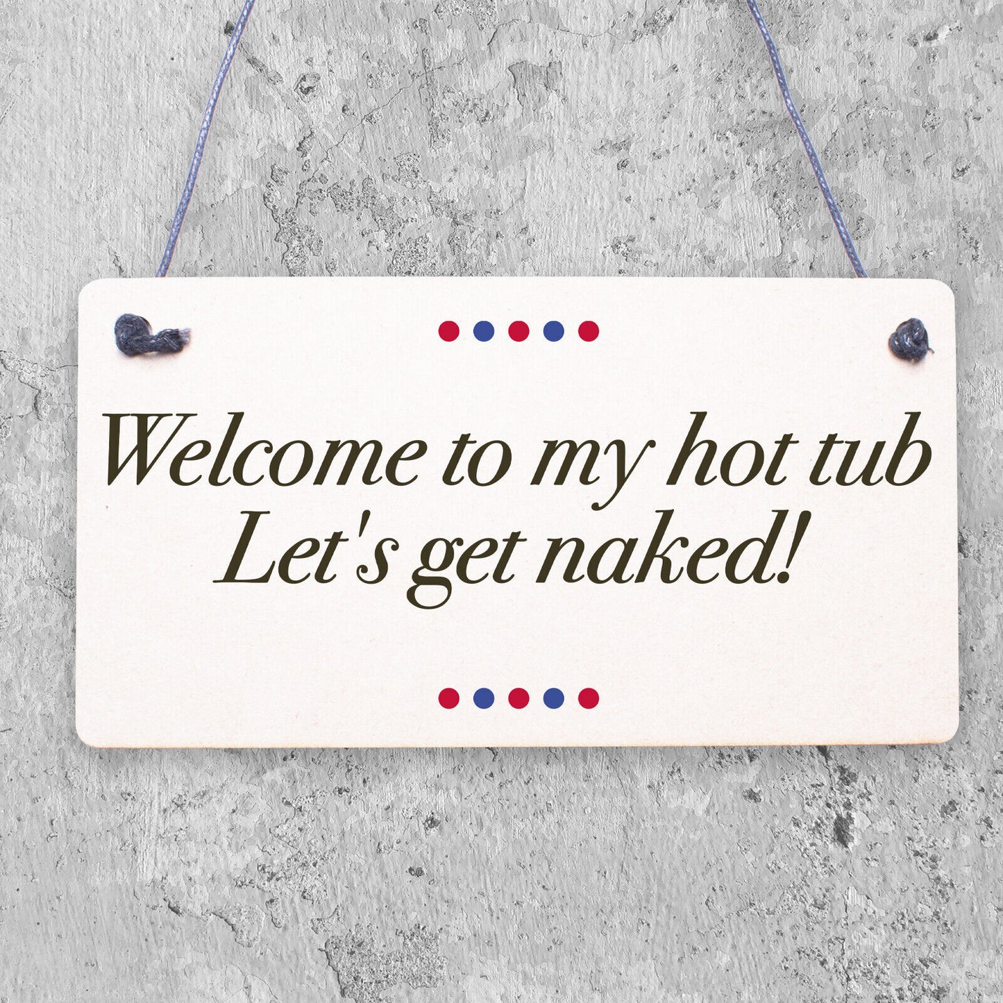 Chalkboard Hot Tub Rules Hanging Plaque Summer House Garden Sign Gift