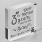 3rd Birthday Girl Boy Three Today 3rd Birthday Decoration 3rd Birthday Card Sign