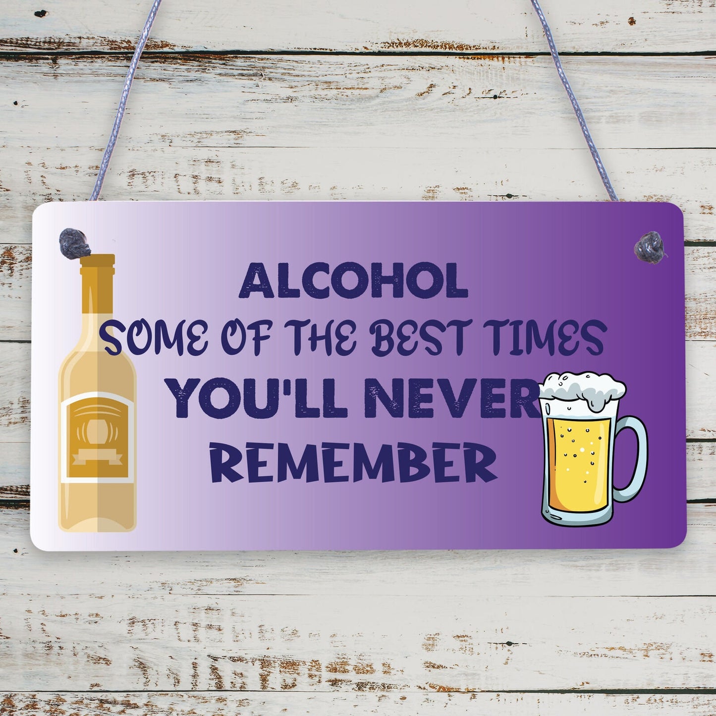 Funny pub bar sign kitchen mancave hanging plaque vodka beer gin friendship gift