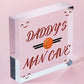 Dad Daddy's Man Cave Signs Football Shed Sign Door Wall Plaque Grandad Sign Gift