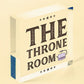 The Throne Room Toilet Bathroom Plaque Shabby Chic Ladies Gents Sign Funny Gift