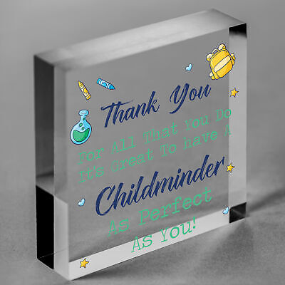 Childminder Perfect Thank You Gift BabySitter Hanging Plaque Nursery Sign Wood