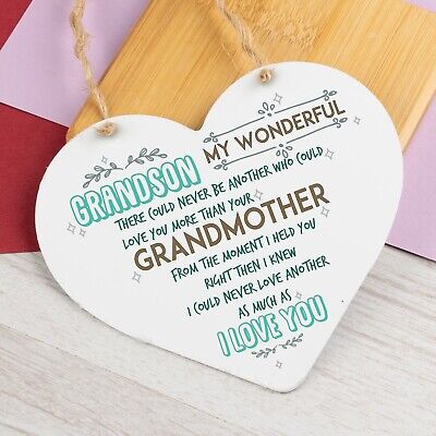 Birthday Gifts For Grandson From Grandparents Heart Keepsake Grandmother Gifts