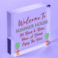 Novelty Summer House Signs Garden Shed Plaques Home Decor Gifts For Him Her