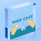 Man Cave Engraved Hanging Plaque Gift For Him Home Bar Garage Shed Signs