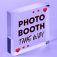 Photo Booth This Way Hanging Wedding Direction Decoration Arrow Plaque Sign