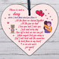 Mum Memorial Gift Grave Plaque Tribute Sign Wooden Heart Mum Birthday Gifts