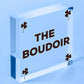 The Boudoir Vintage Shabby French Powder Room Hanging Plaque Bath/Bedroom Sign