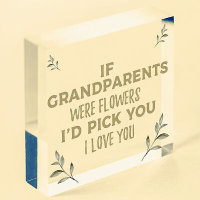 Cute Gift For Nan Grandad Grandparent Plaque Keepsake Gift From Grandchildren