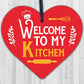 Welcome My Kitchen Plaque House Door Wall Sign Mum Dad Nan Grandad Birthday Gift