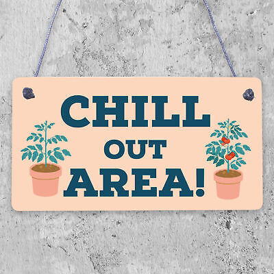 Chill Out Area Hot Tub Man Cave Shed Summer House Shed Garden Sign Plaque