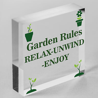 Garden Sign Plaque Hanging Outdoor Sign For Summerhouse Shed Decking Home Gift