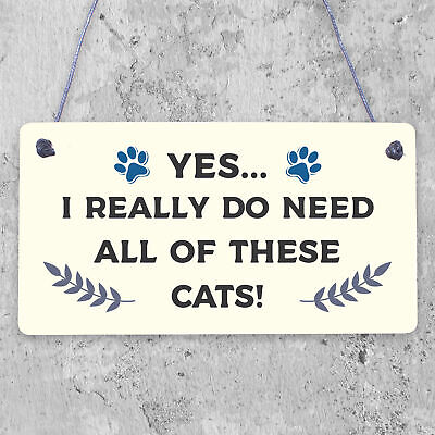 Cat Signs For Home Funny Cat Gift Home Wall Plaque Pet Animal Cat Lover Gifts