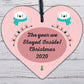 Quarantine Lockdown Gift Christmas Tree Bauble Engraved Heart Xmas Decoration