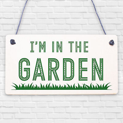 Novelty Garden Hanging Signs And Plaques Backyard Allotment Shed Sign Gifts