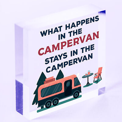 Campervan Camper Caravan Motorhome VW Gifts Travel Holiday Hanging Door Sign