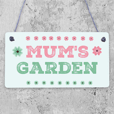 Mums Garden Novelty Plaque Summer House Sign Garden Shed Sign Gifts For Mum