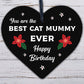 Best Cat Mummy Funny Mum Birthday Gifts Wooden Heart Humour Cat Gifts Cat Sign