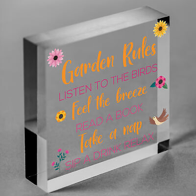 Garden Plaque Hanging Summer House Garden Shed Gifts For Mum Nan Nanny