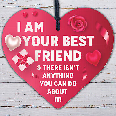 Best FRIEND Christmas Gift For Girls Heart Funny Friendship Gift Birthday Plaque