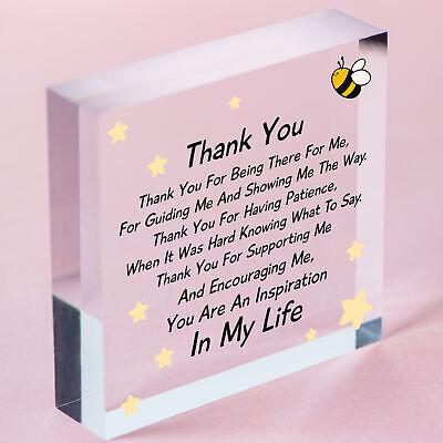 Thank You For Being There For Me Wooden Hanging Heart Love Friendship Plaque